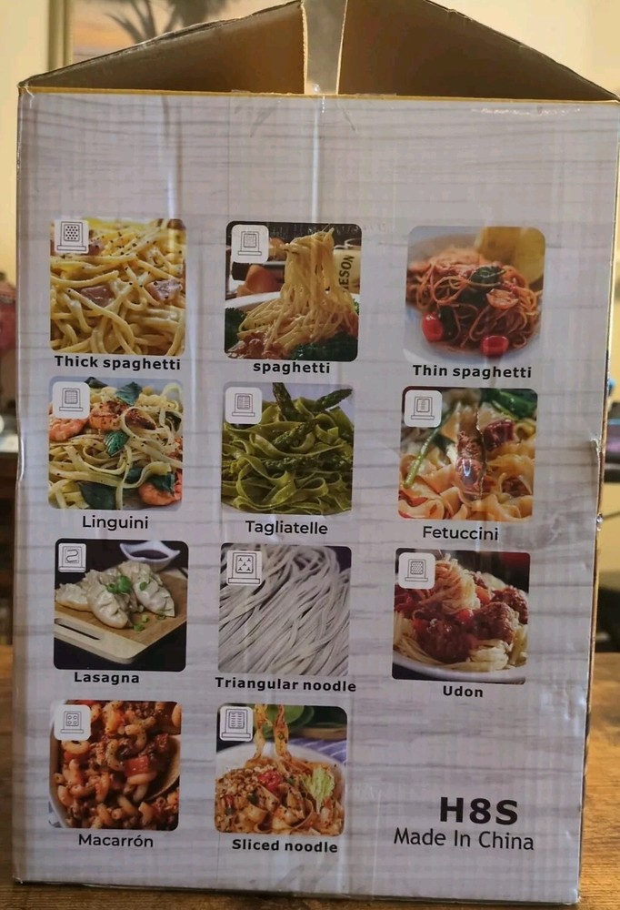 200W Electric. Automatic Pasta Maker making Machine Compact 11 Shaping Discs