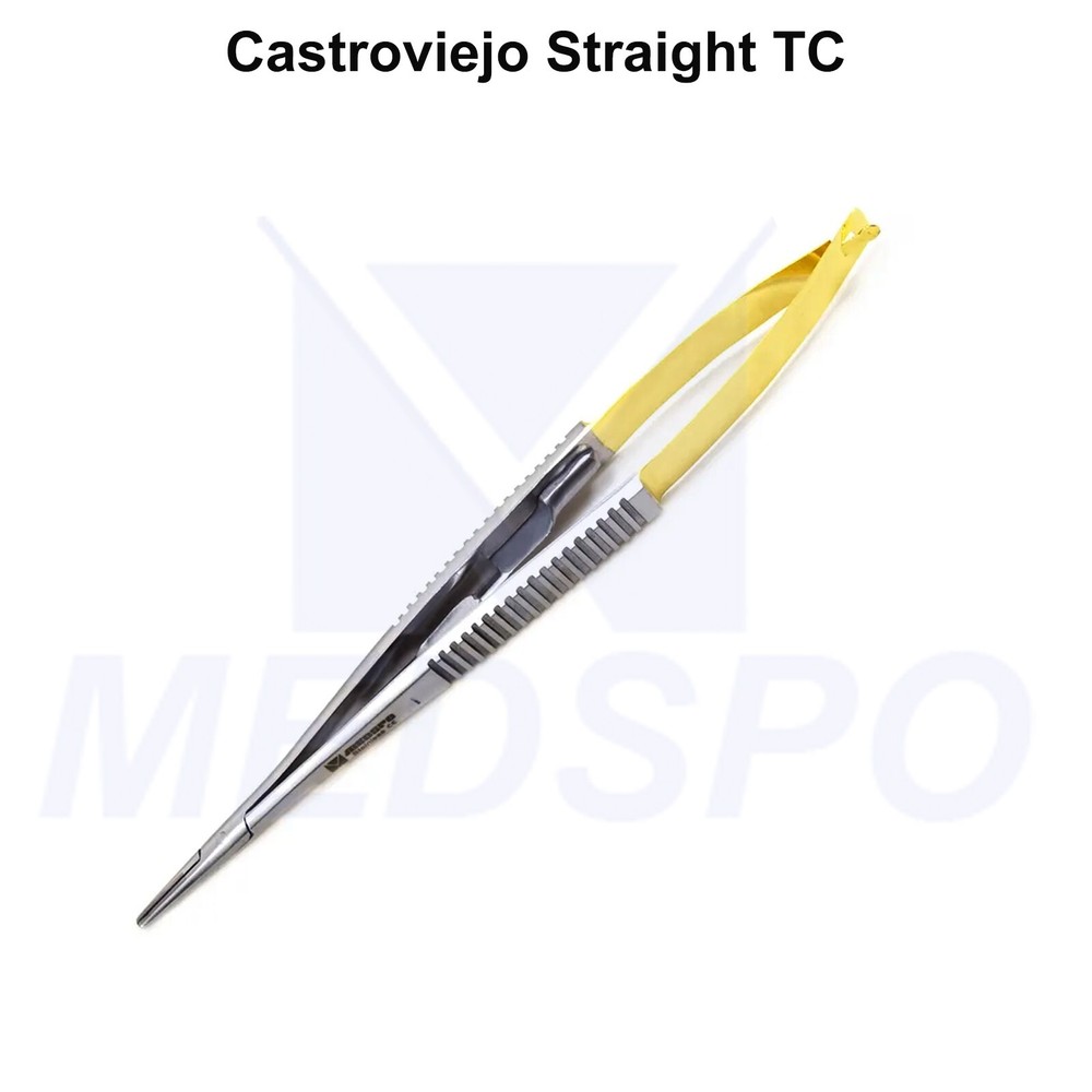 Surgical Castroviejo Needle Holder TC Suture Forceps Dental Microsurgery Tools