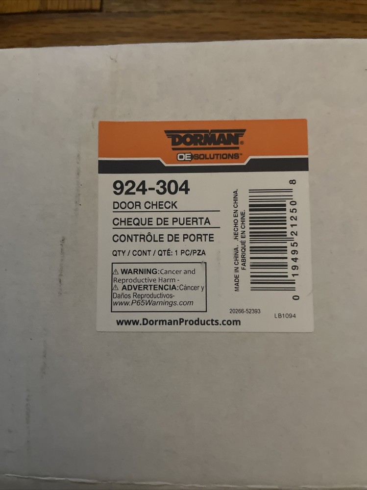 Door Check Front-Left/Right Dorman 924-304