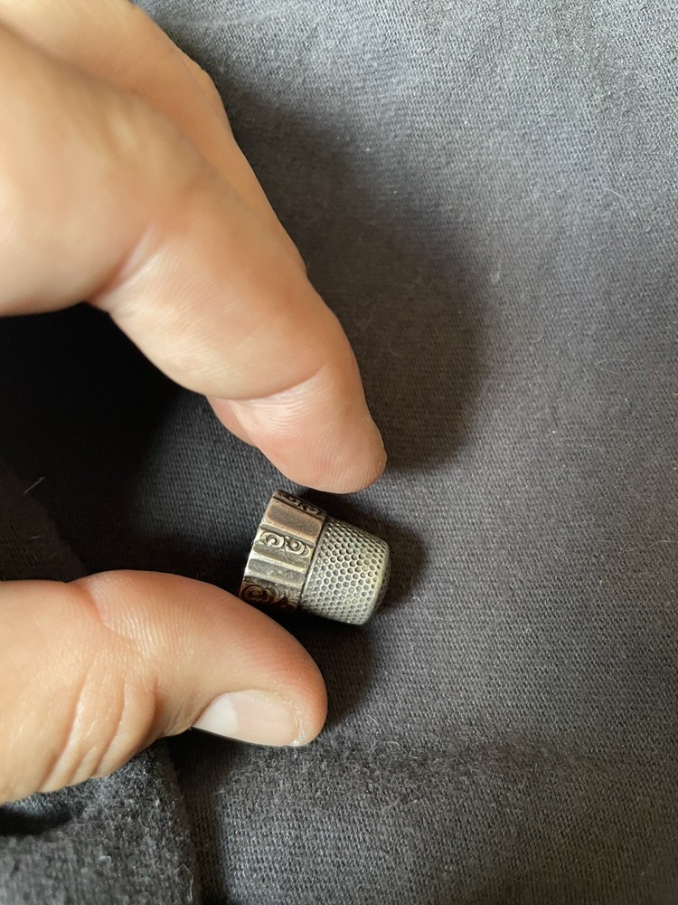 vintage sterling silver thimble