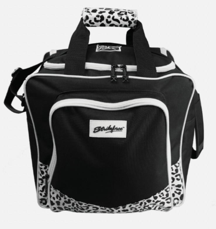 KR Strikeforce Krest White Leopard 1 Ball Bowling Bag