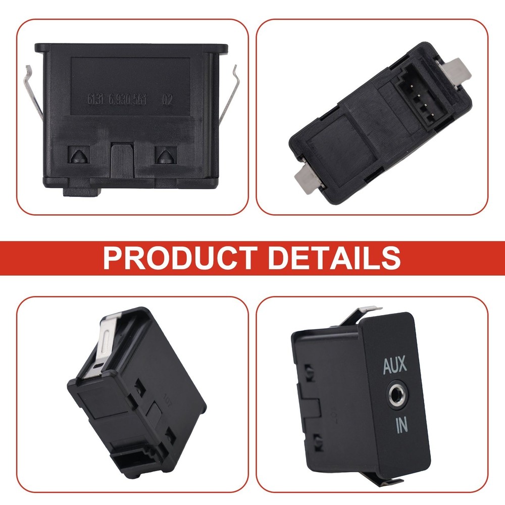 AUX Auxiliary Audio Socket for 1 3 5 6 7 X3 X5 E60 E61 E81 E87 E90