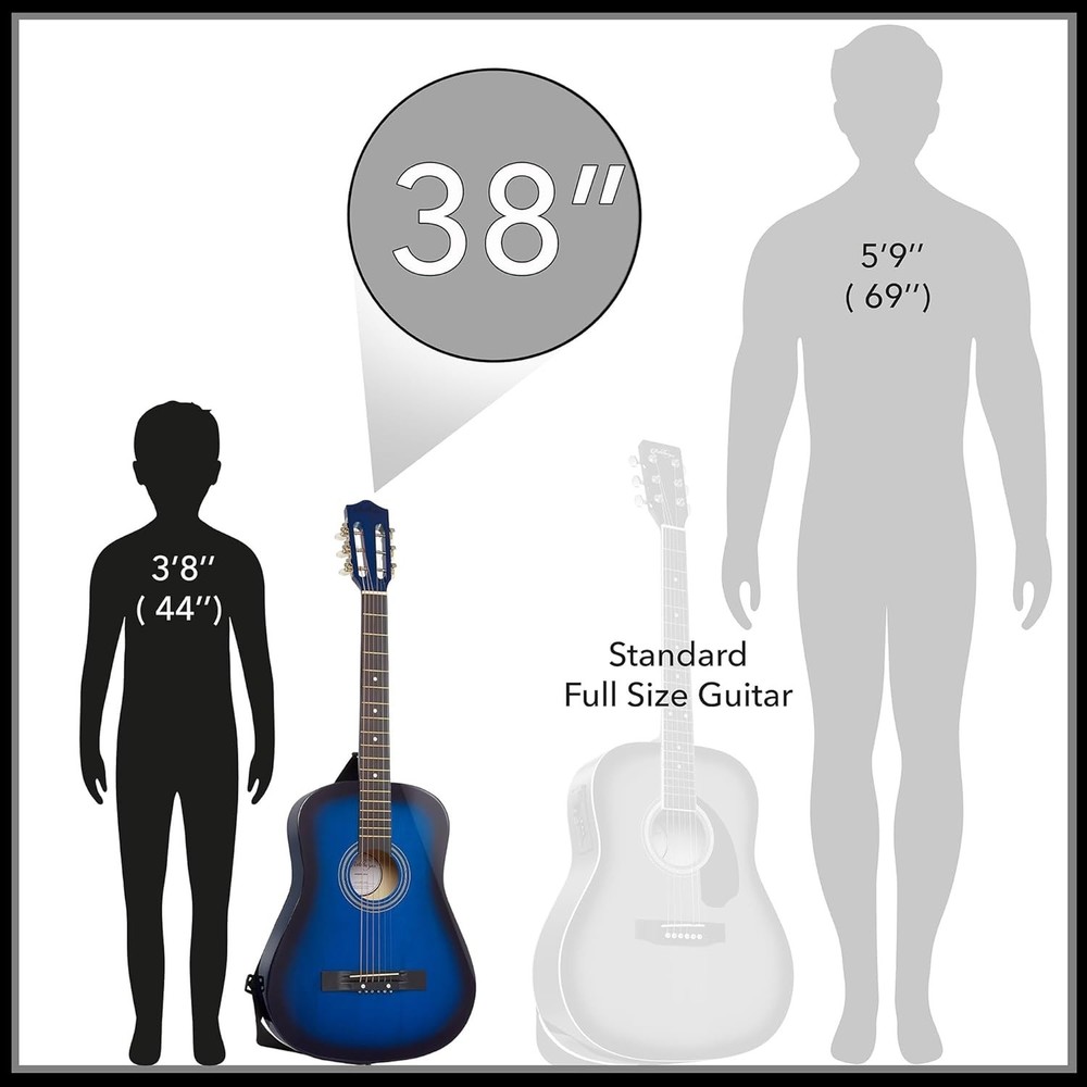 Beginner Acoustic Guitar Package - Starter Bundle Kit & Accessories