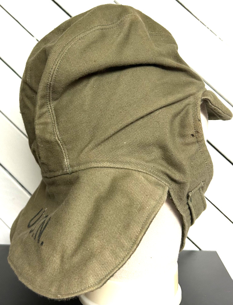 WWII Navy USN Cold Weather Deck Cap Hat