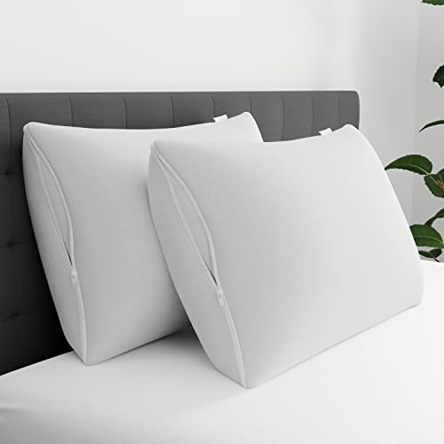 Set of 2 AllerEase Pillow Protectors - Moisture Wicking, Standard/Queen 2.0