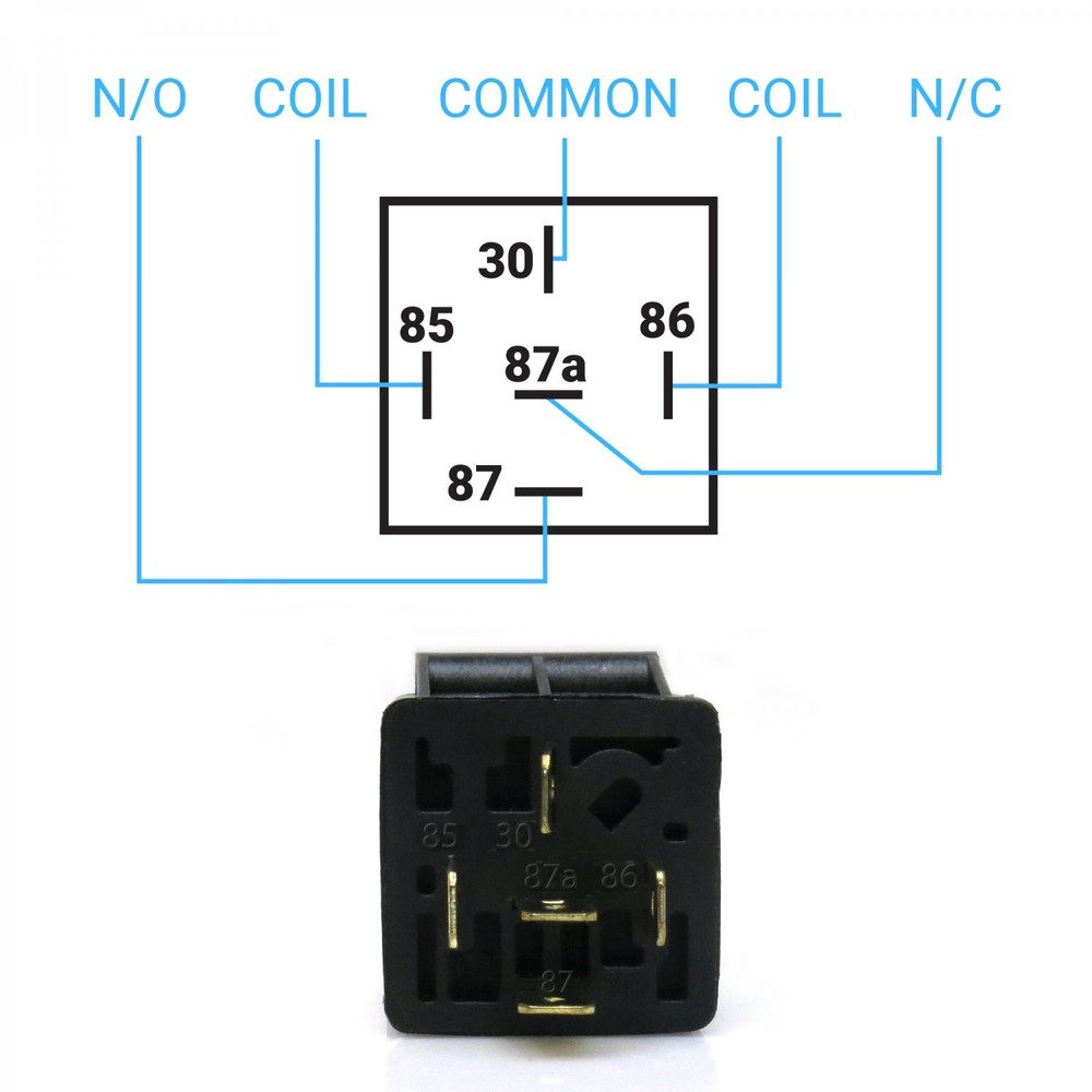 Electric Cooling Fan Relay Kit - Temperature Sensor, Relay, Harness & Zip Ties