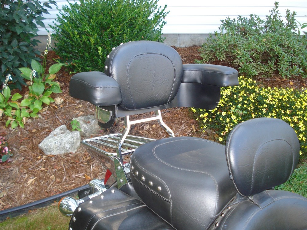 Motorcycle Armrest studded- Standard 15" Width
