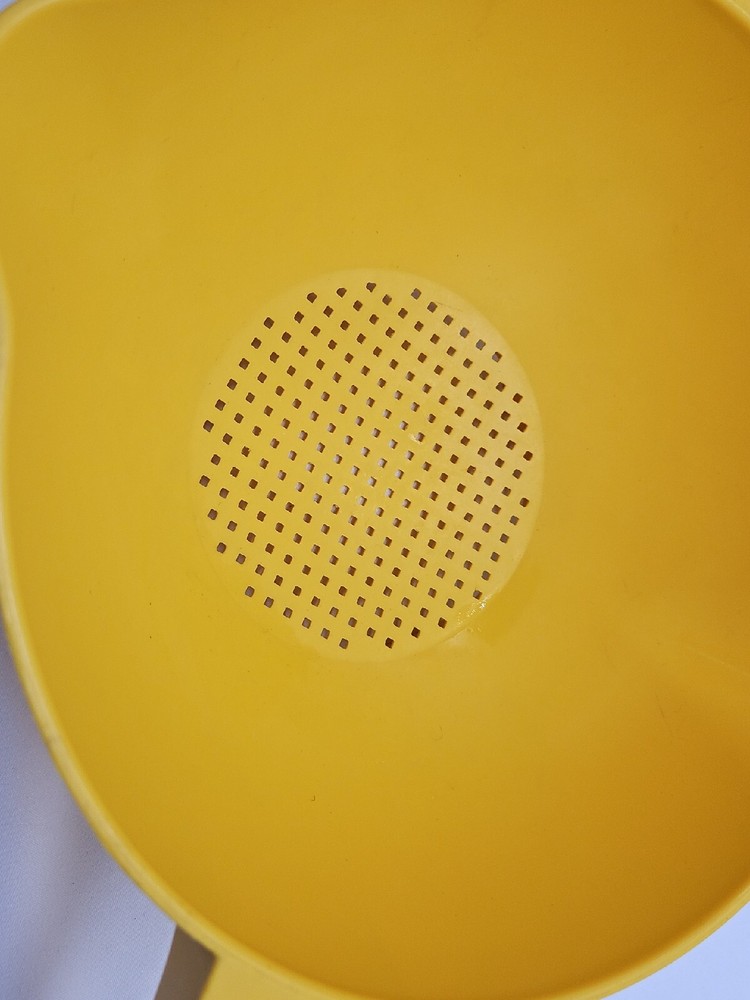 Vintage Yellow Tupperware Colander/Strainer