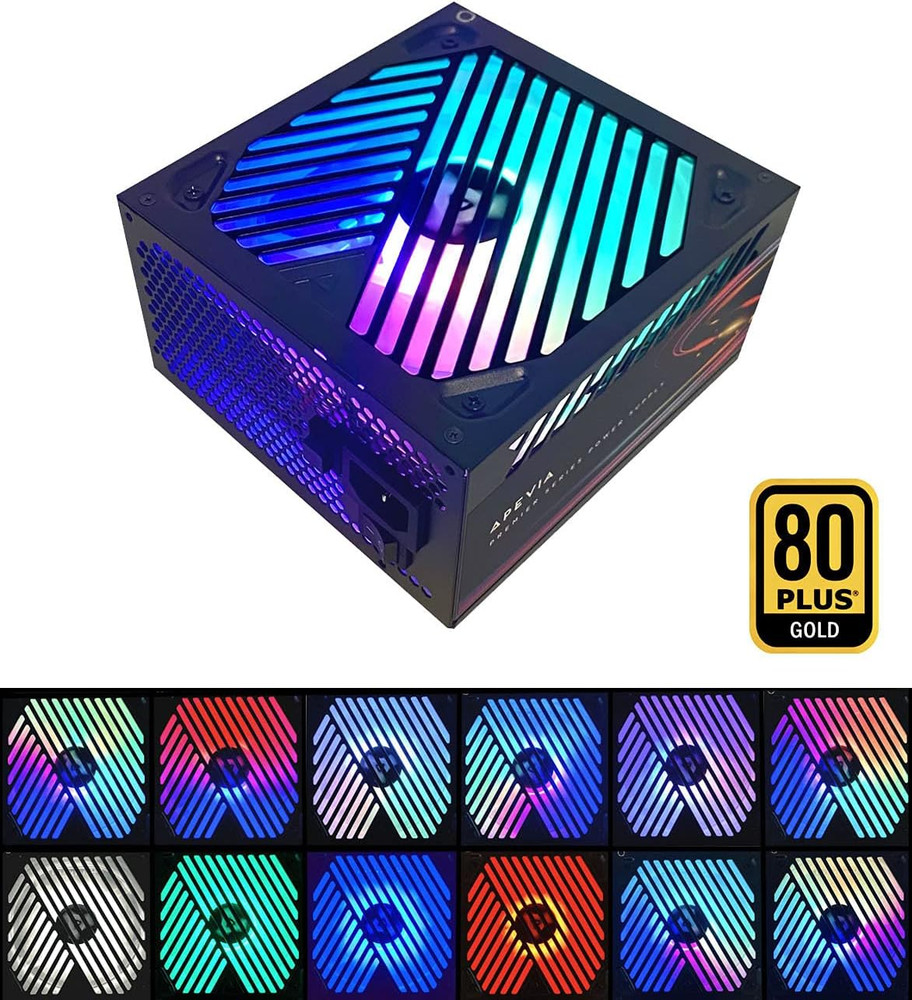 Fuente de poder 650W 80+ Gold con RGB y diseño semimodular.