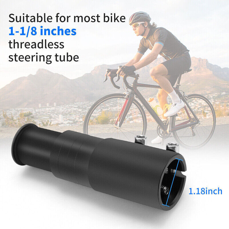 Bike Handlebar Front Fork Stem Riser Extender Head Up Adaptor Kits for Mountain