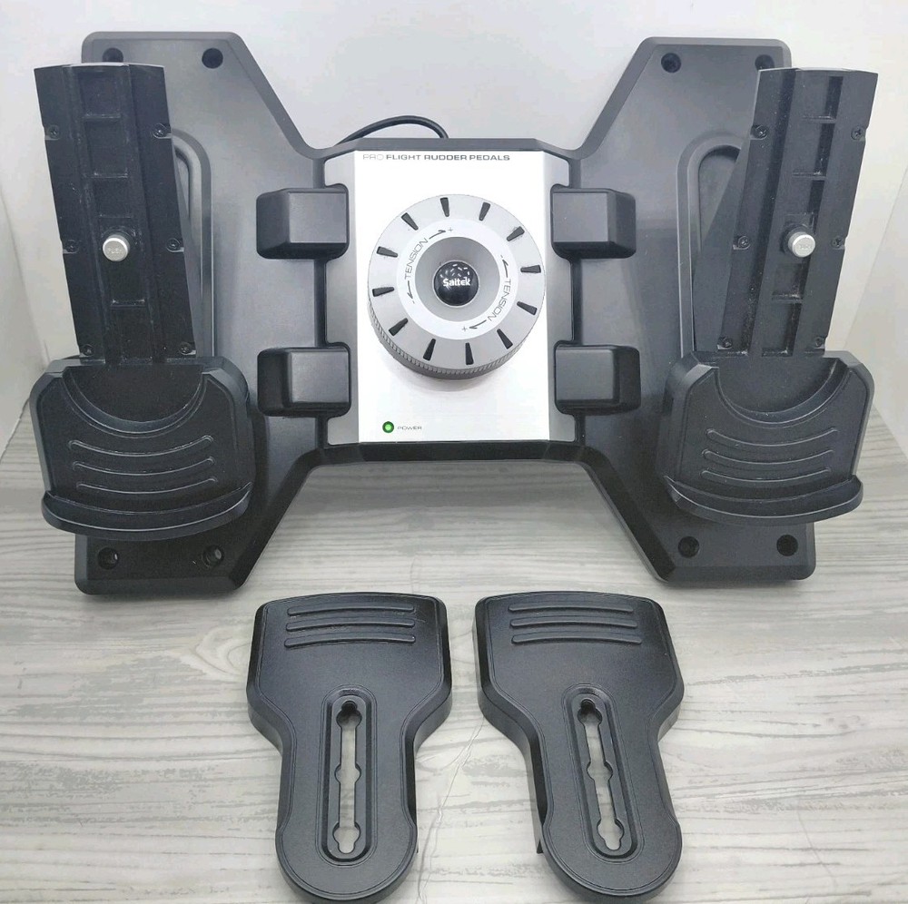 Saitek / Logitech G Pro Flight Rudder Pedals for PC Flight Simulation