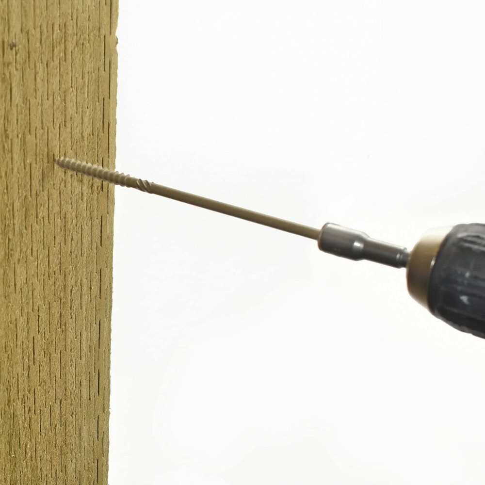 Timberfix Garden Sleeper Screws 6.5 x 150mm + Hex Key Brown