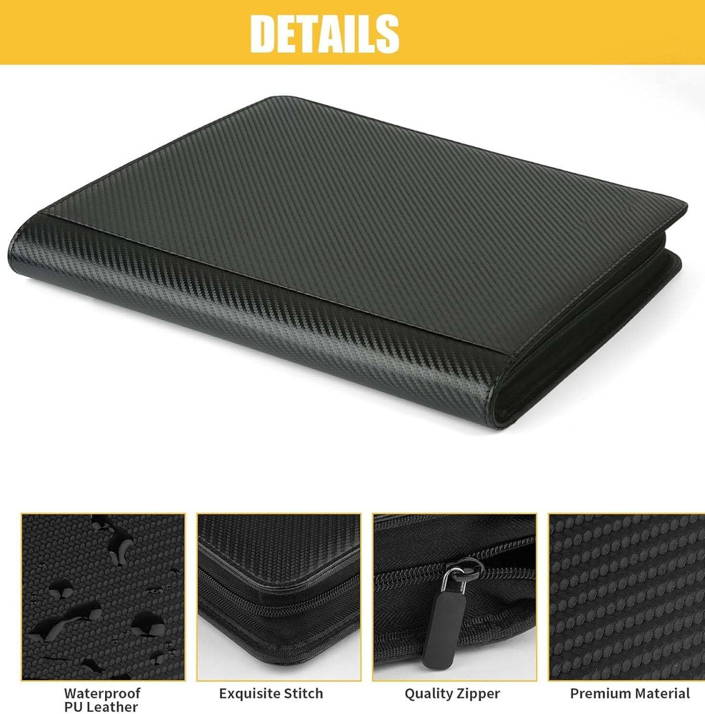 Premium Ringless Trading Card Binder - 1024 Capacity, 16 Side-Loading Pockets...