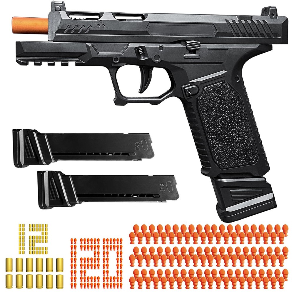 Toy Gun, Semi-Automatic Shell Ejecting Toy Gun Pistol Automatic Reloading for...