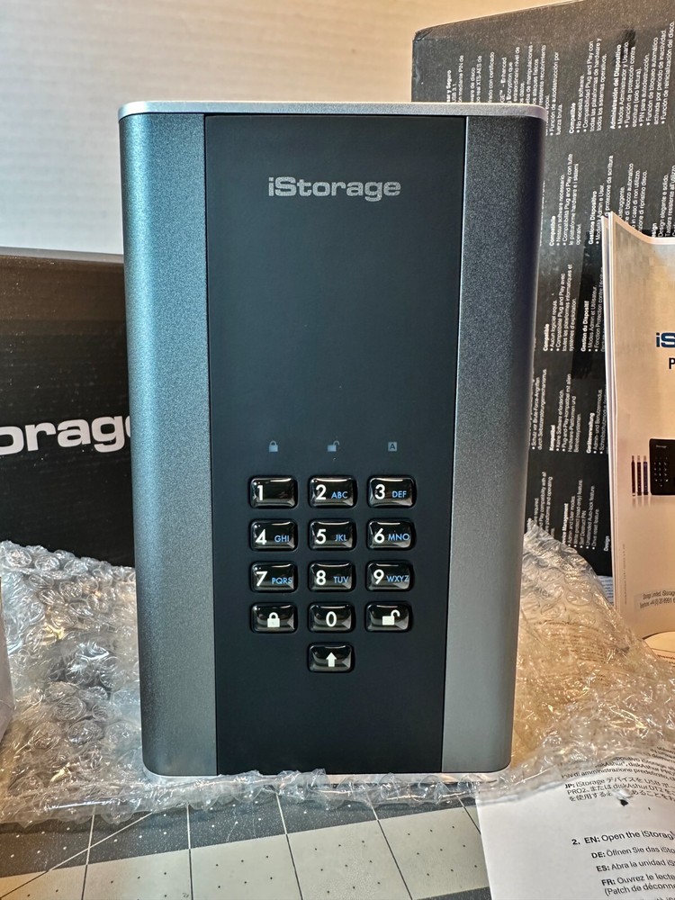 iStorage diskAshur DT2 256-bit 2TB USB 3.1 SECURE ENCRYPTED DESKTOP Hard Drive