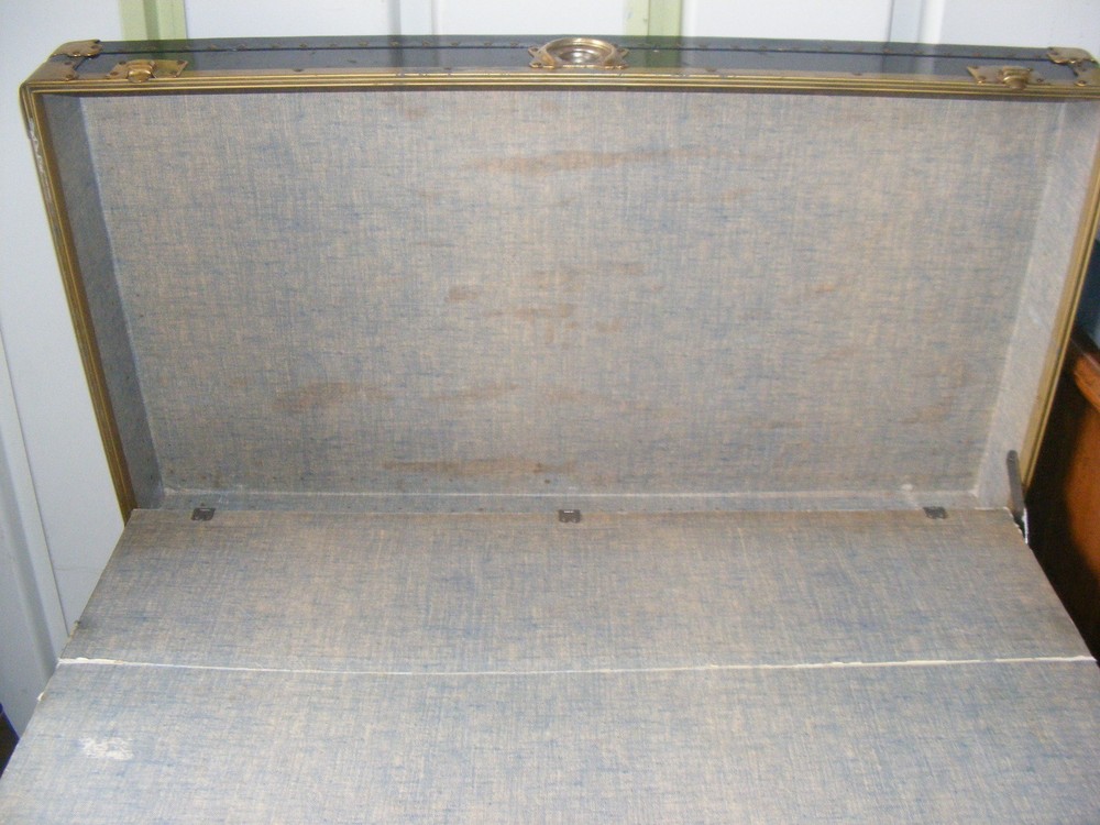 Vintage Black Trunk with Insert