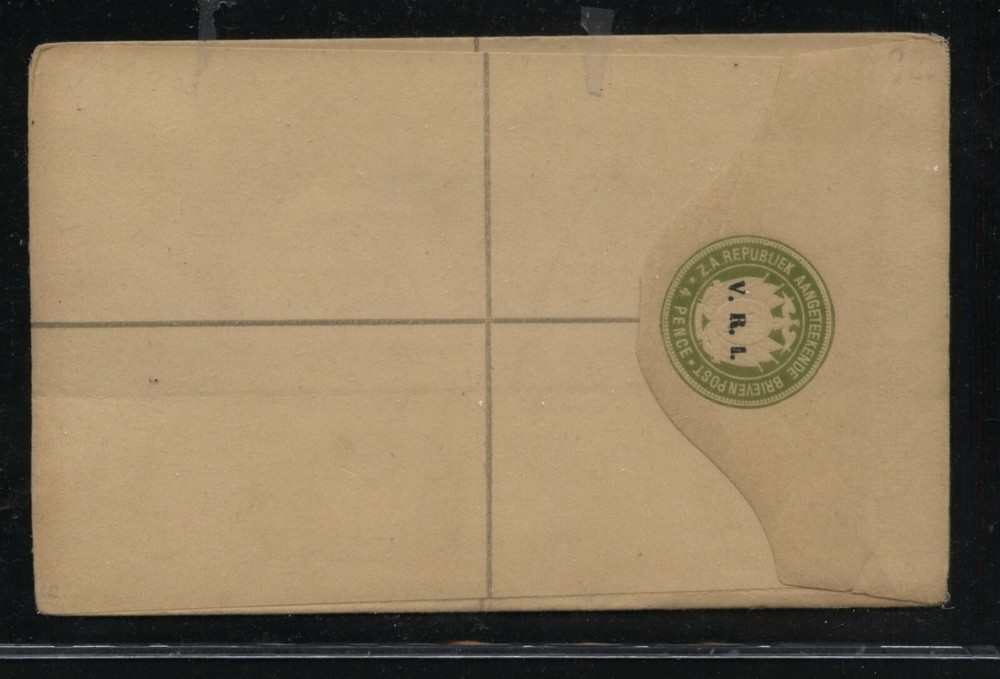 South  Africa  VRI  postal  registered envelope  unused           MS0331