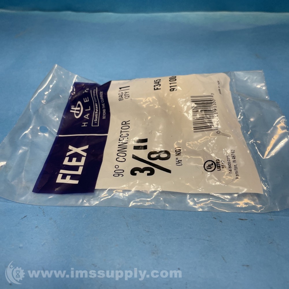 Halex 91100 90 Degree Flex Connector FNFP