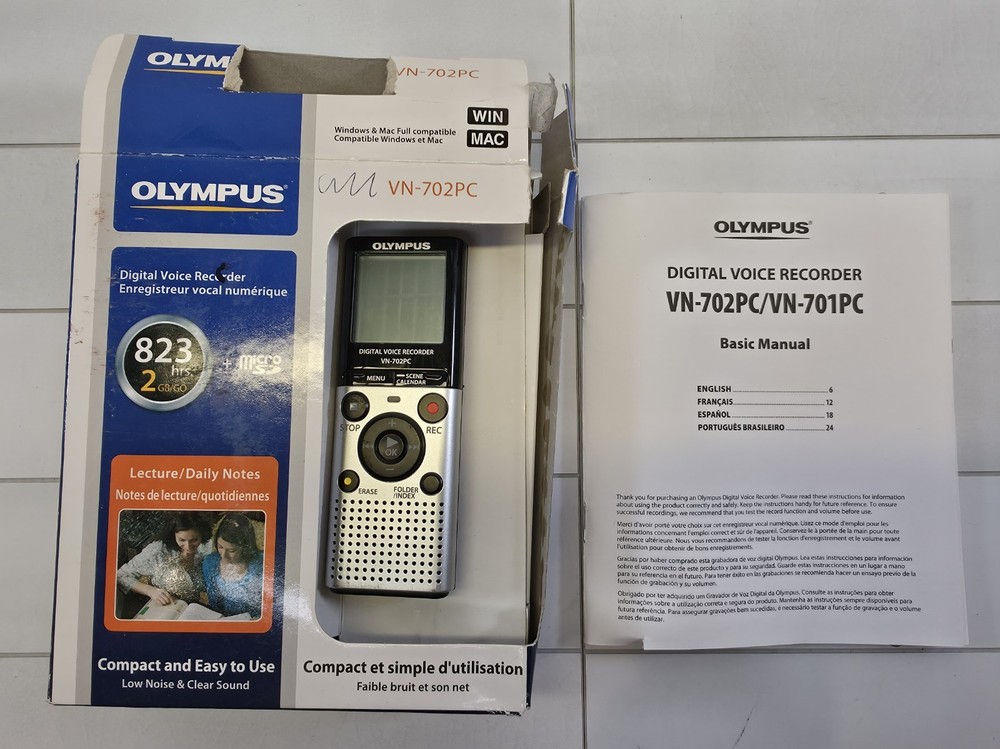 Olympus Digital Handheld Voice Recorder VN-702PC Works