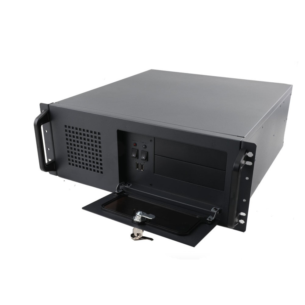 4U Server Case Rack Mount 4U Server Chassis Lockable Computer Cases for Home Lab