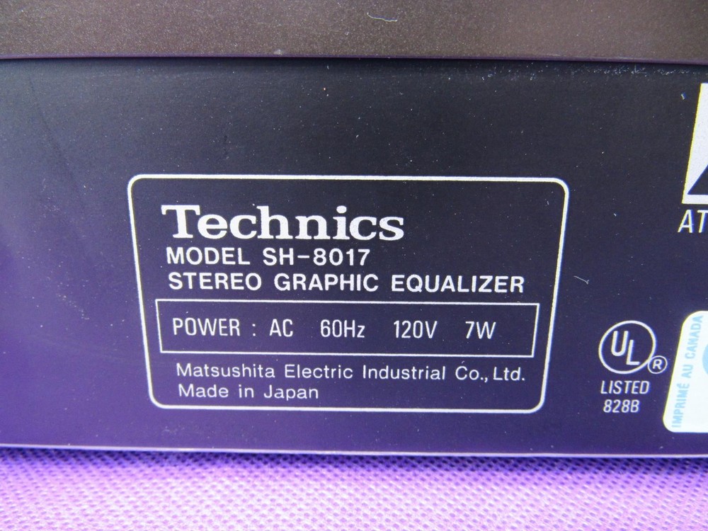 Technics SH-8017 Stereo Graphic Equalizer