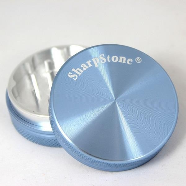 Sharpstone BLUE 2.5" -  2 Piece Hard Top Herb / Spice Grinder AUTHENTIC