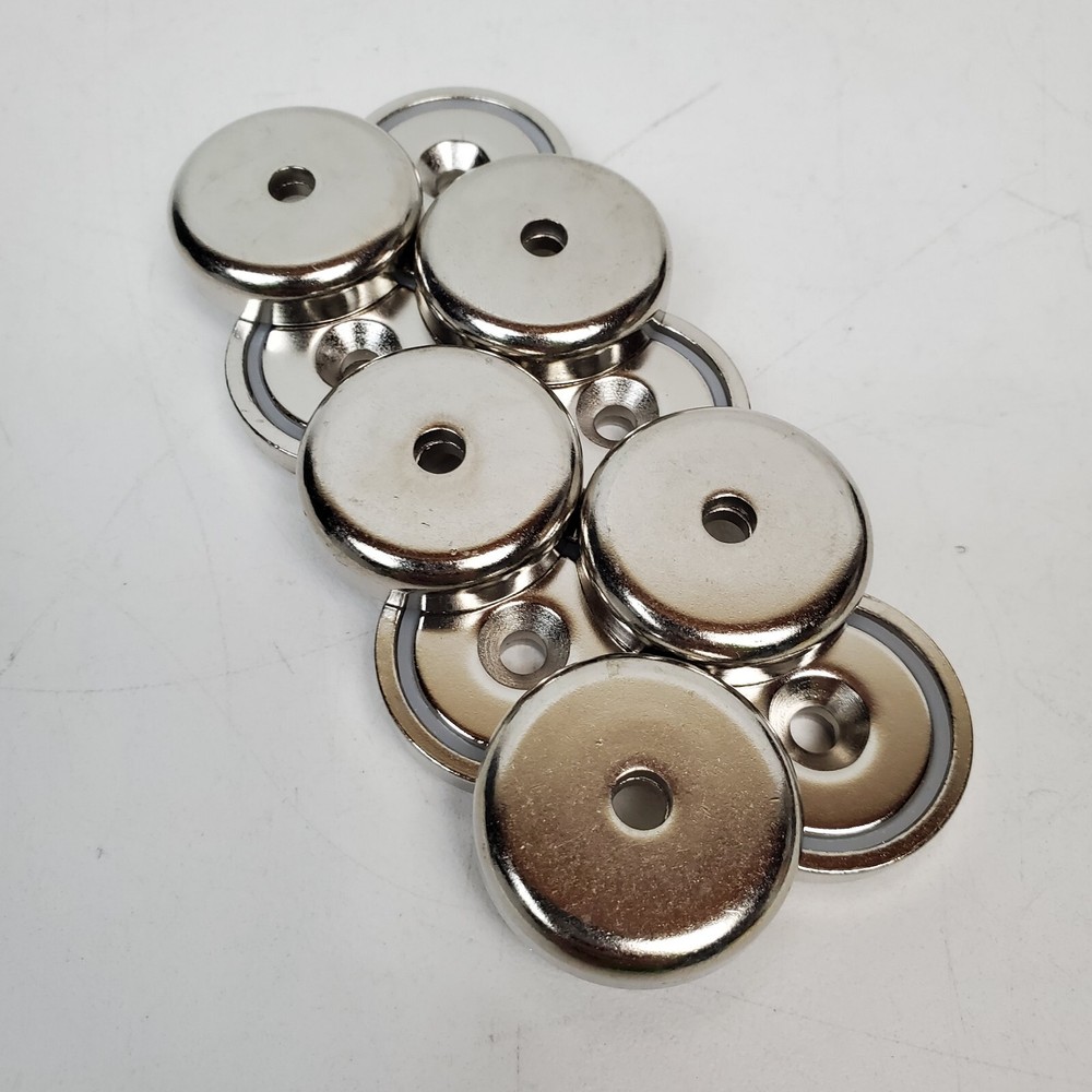 10-Pack Neodymium Round Base Cup Magnet