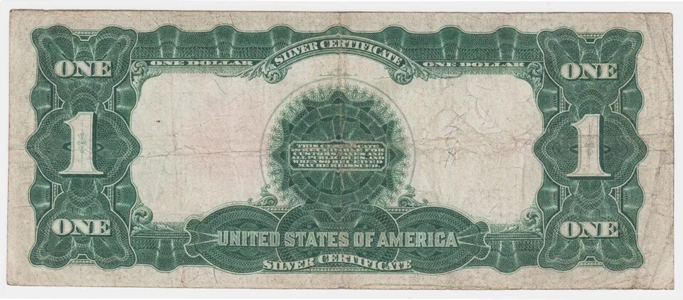 US $1 1899 Black Eagle Silver Certificate Elliott & White FR 236 pp B Nice VF