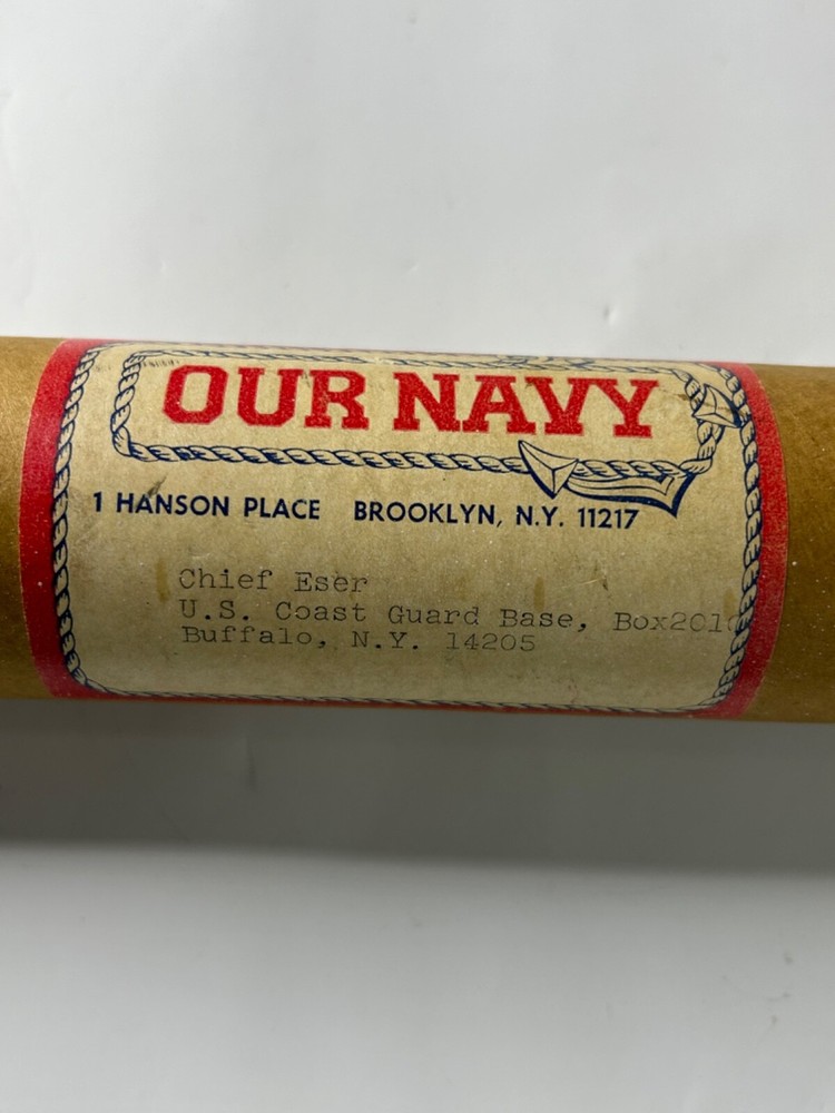 1968 USCG Atlantic Fleet Range Support Facility Plank Owner Certificate