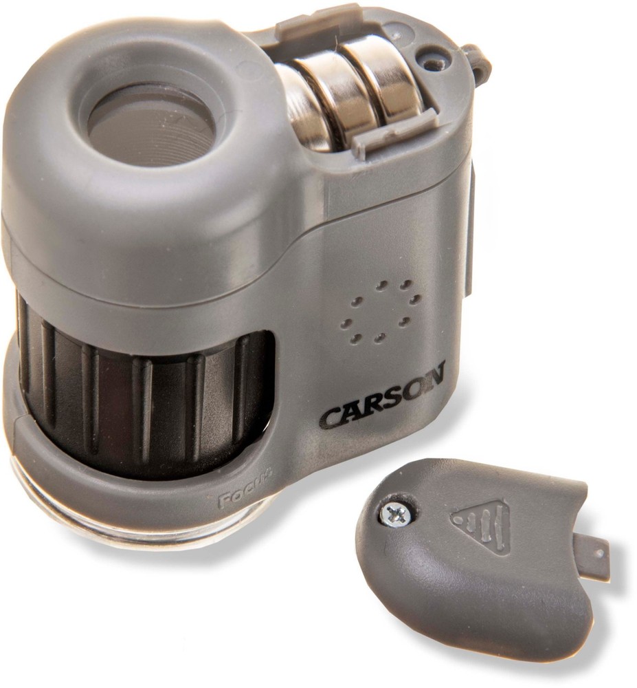Carson MicroMini HookUpz 20X Microscope, Black/Grey, MM-380