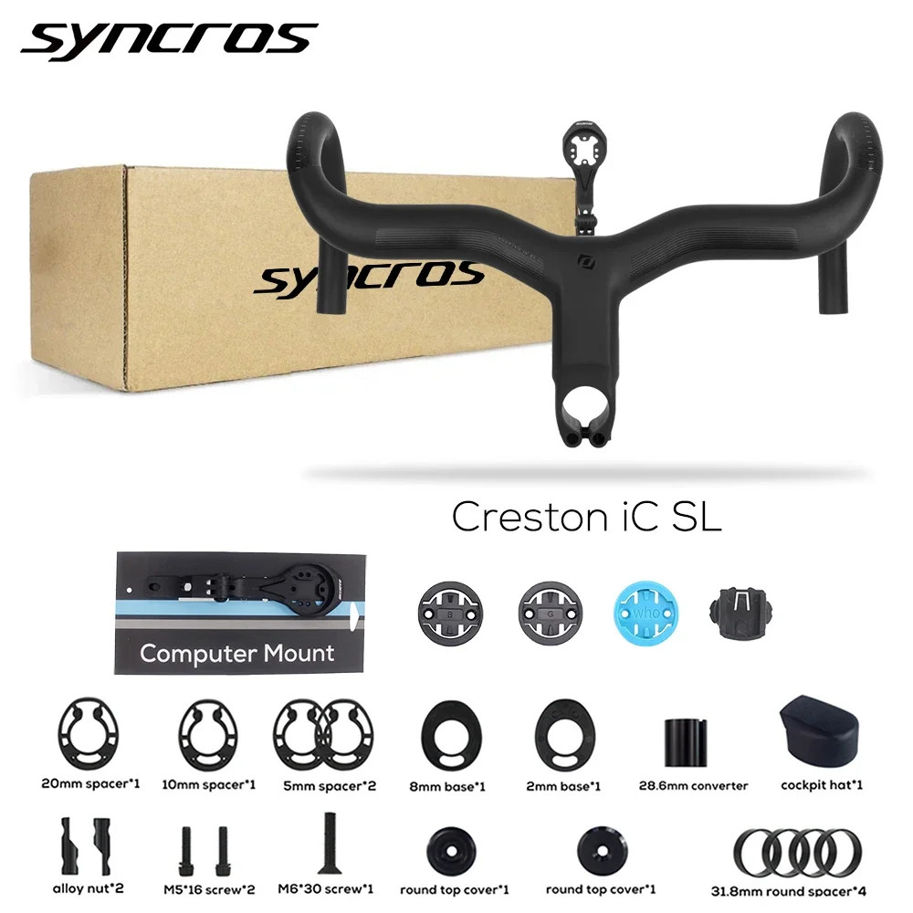 Carbon Road Bicycle Integrated Handlebar Fully Internal Cable Di2 Matte Black
