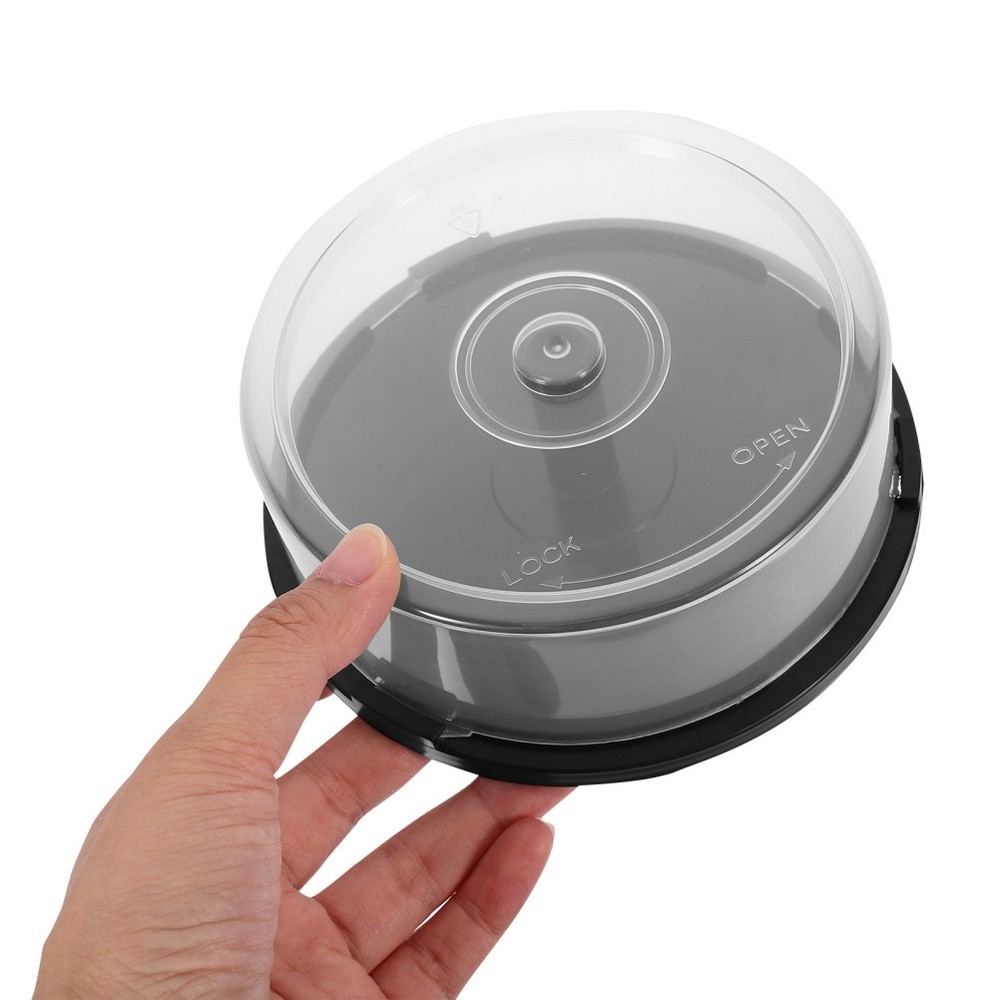 Empty DVD Storage Bucket Empty 25 Disc CD Or DVD Cake Boxes Holders Clear Cover