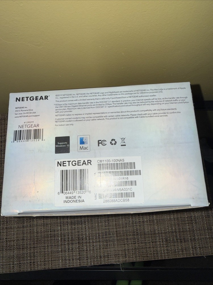 NETGEAR Nighthawk CM1100 Cable Modem