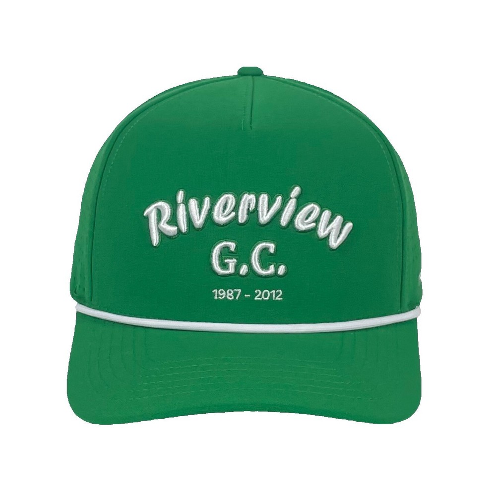 "Riverview G.C." - Funny Golf Hat -Caddy Green - Adjustable