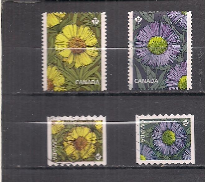 Canada #2977-2980  used Flowers