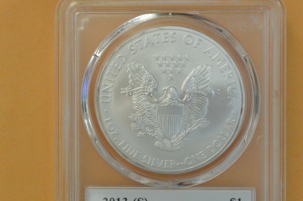 2013-(S) Silver Eagle - PCGS MS70 THOMAS CLEVELAND SIGNED ARROW LABEL