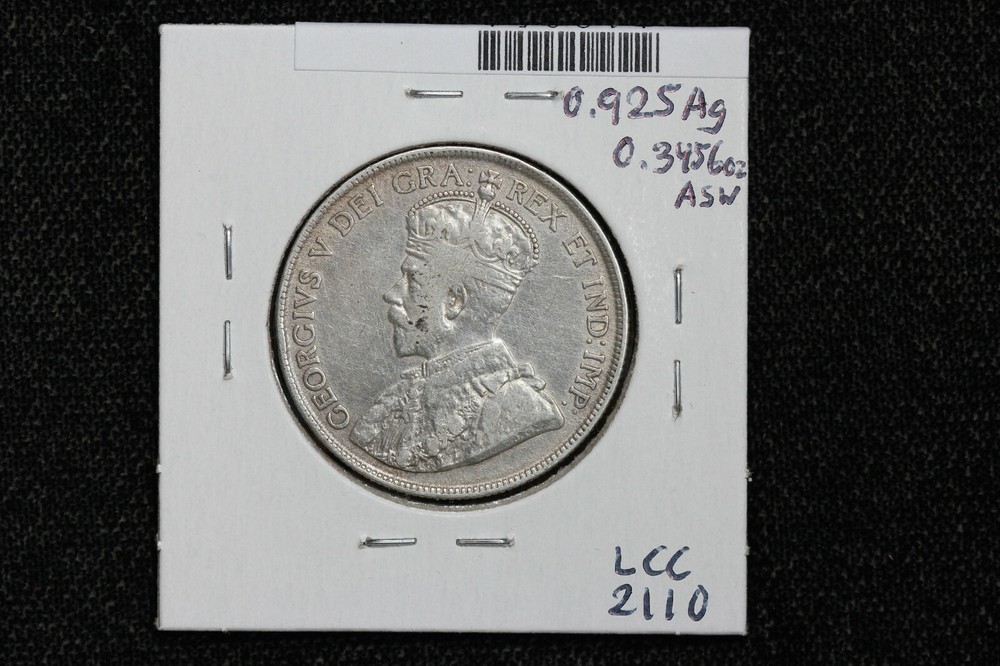 1919 Canada 50 Cents KM# 25 1Q95