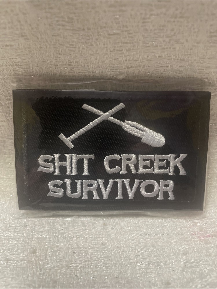 Embroided Patch Hook & Loop Sh1T Creek Survivor Survival