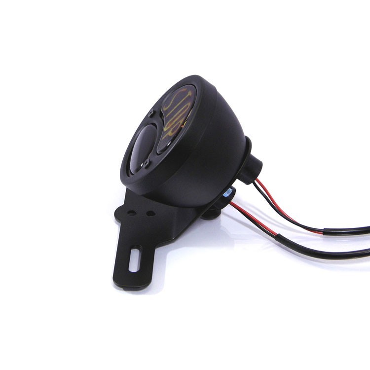 Motorcycle Tail Light Lamp Universal (Black)