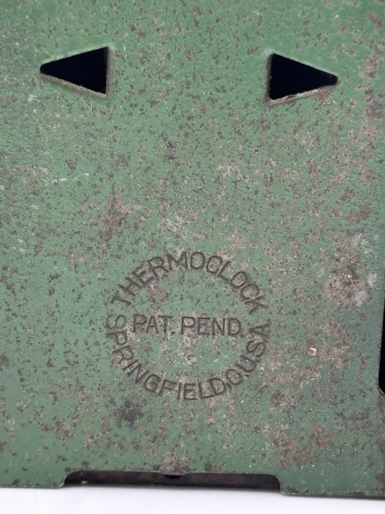 Thermoclock Bakelite Dashboard Cathedral Thermometer Circa 1930’s