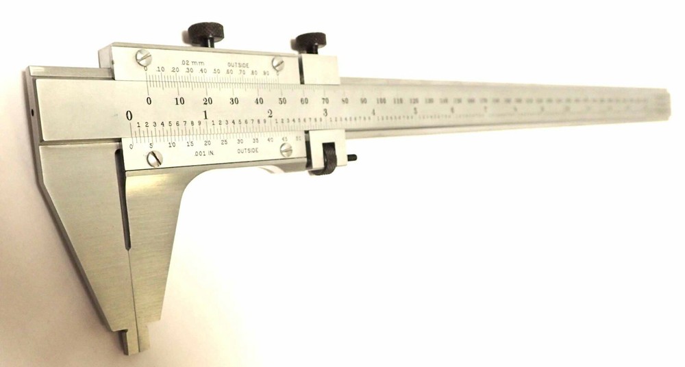 STARRETT 123-12 MASTER VERNIER CALIPER, HARDENED AND STABILIZED MASTER BAR!