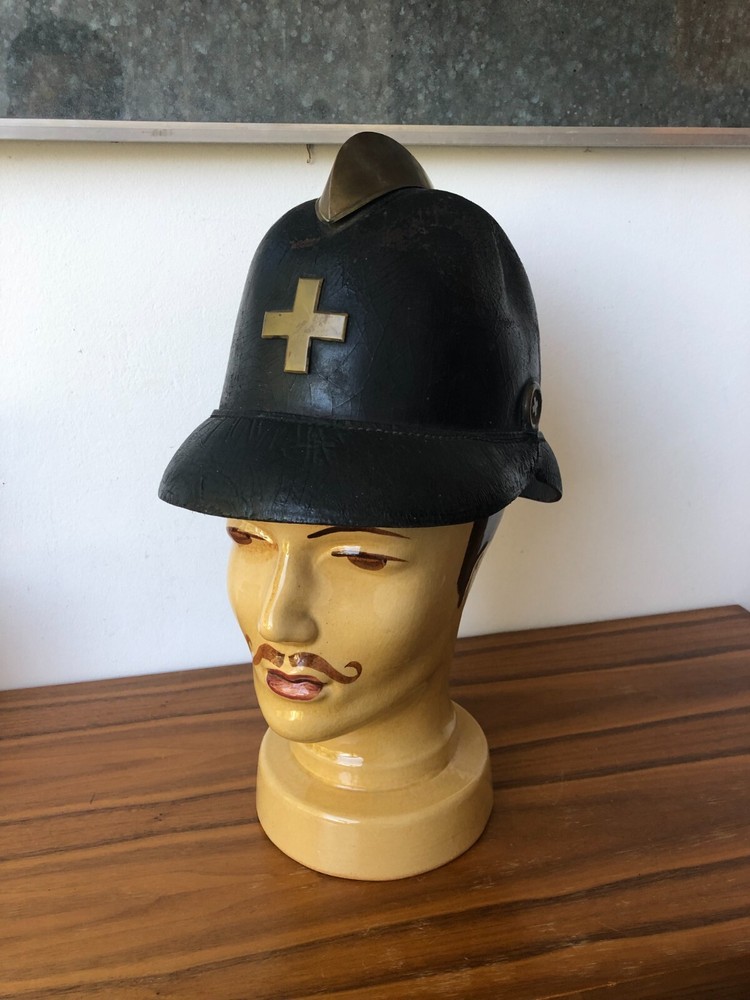 SWISS leather FIRE helmet 1900's