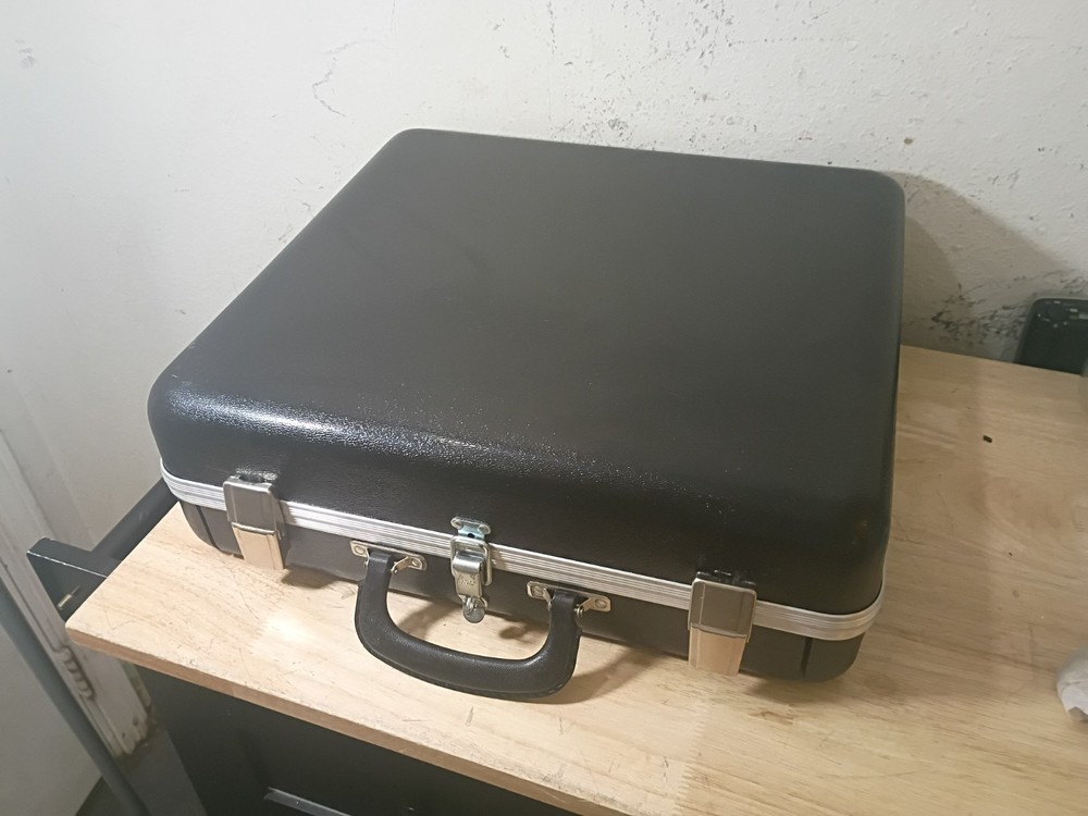 National Ticket Briefcase Cash Register Drawer Suitcase w/ Pad Lock Loop **EUC!