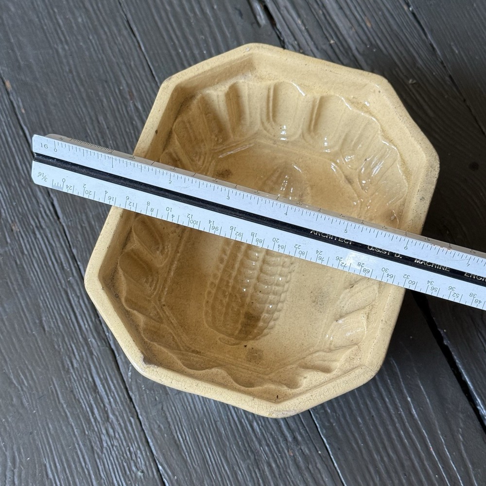 Antique Pottery Pudding Mold