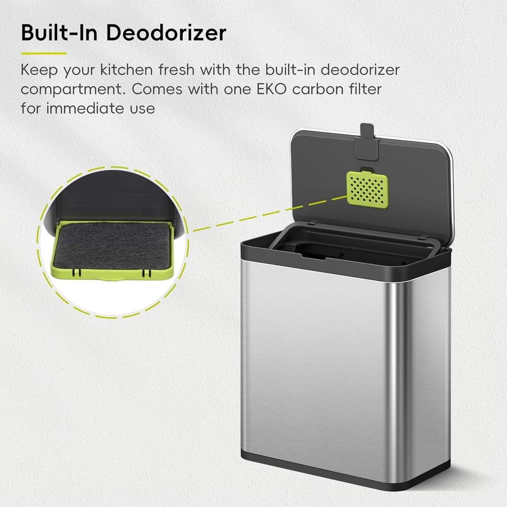 Versatile Kitchen Compost Bin with Removable Inner Bucket for Easy Cleaning