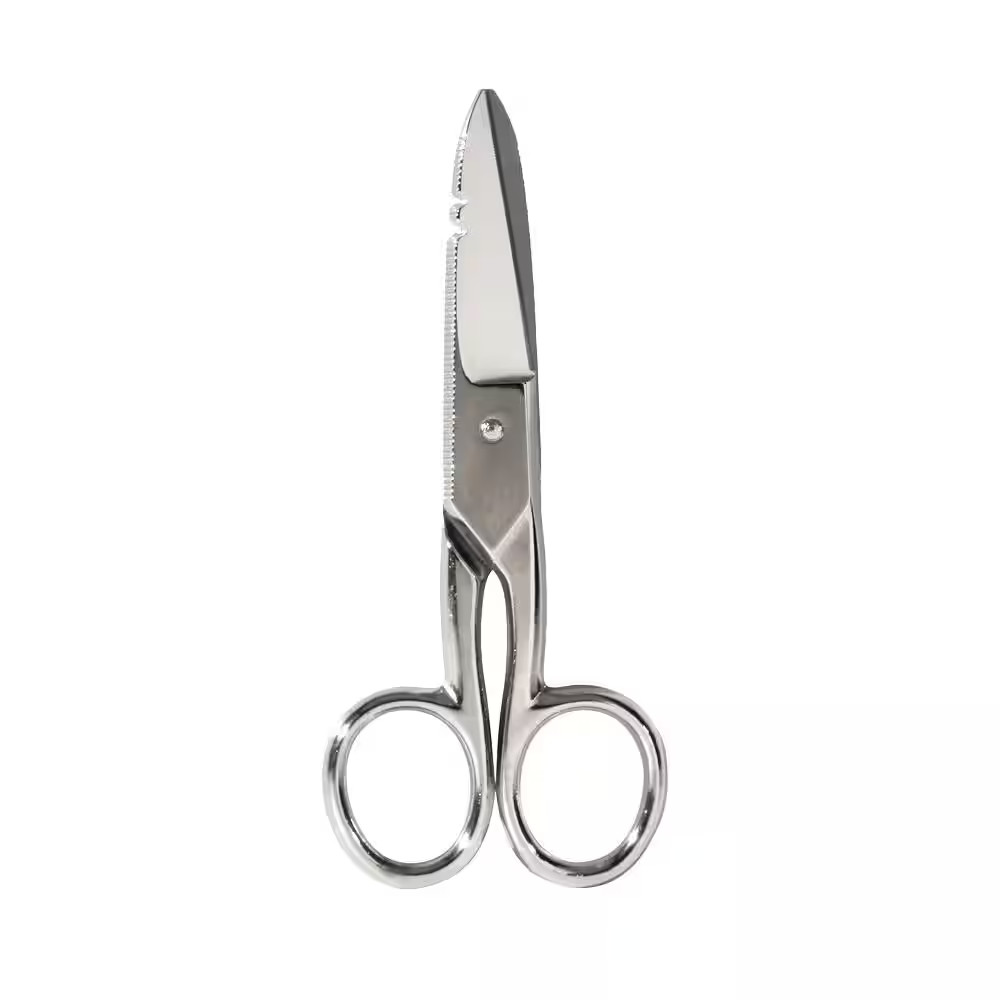 Electrician'S Scissors, Nickel Plated