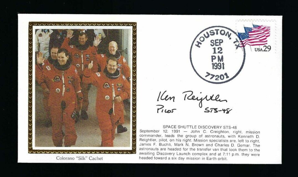 Ken Reightler signed cover NASA Shuttle Astronaut Space Exploration