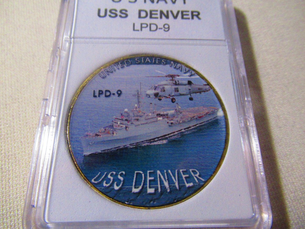 US NAVY - USS Denver (LPD-9) Challenge Coin