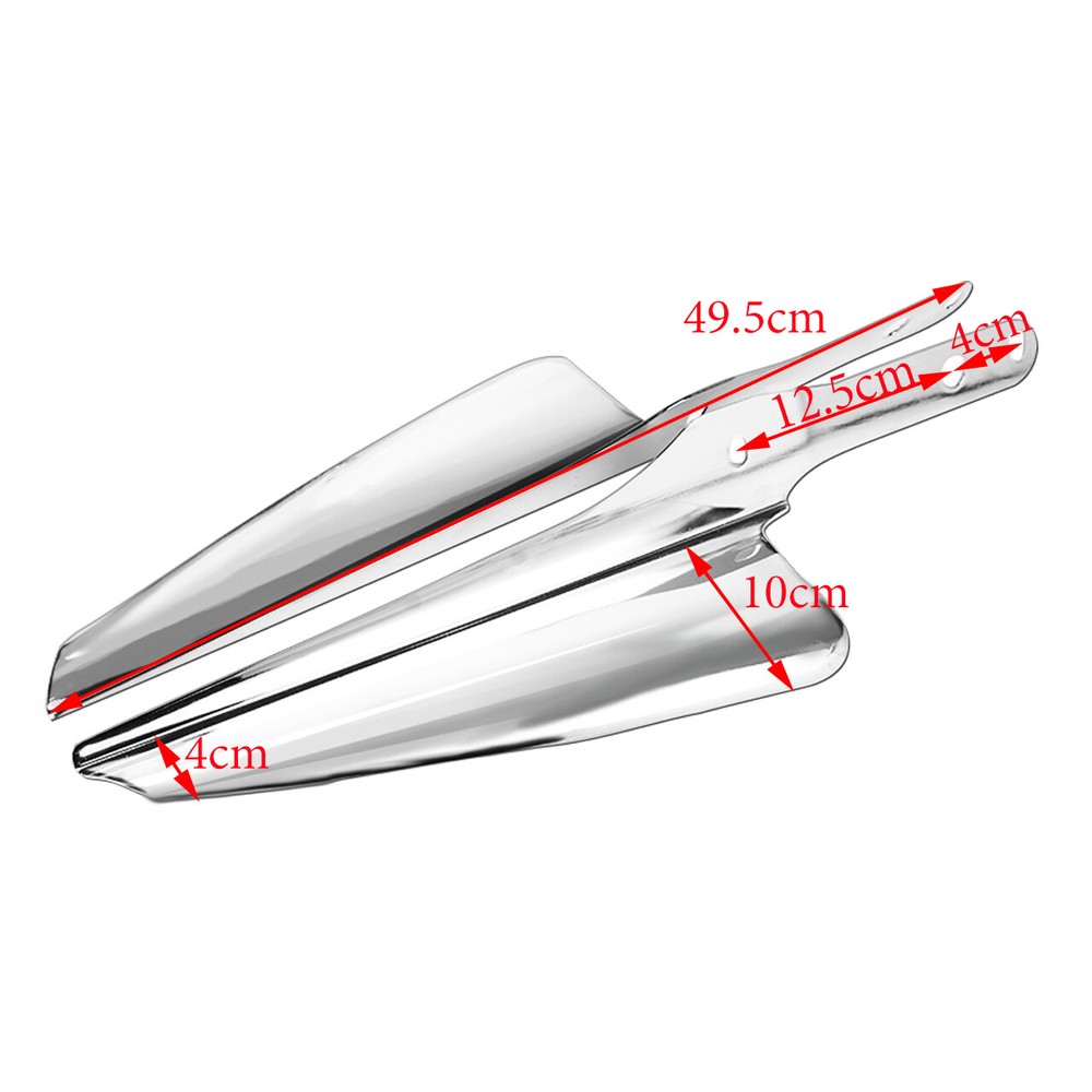 Chrome Front Fork Mount Wind Deflectors For Harley Road King Electra Glide 95-23