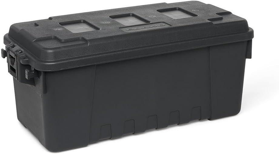Durable Lockable Storage Trunk - 56 Quart Heavy-Duty Plastic for Outdoors